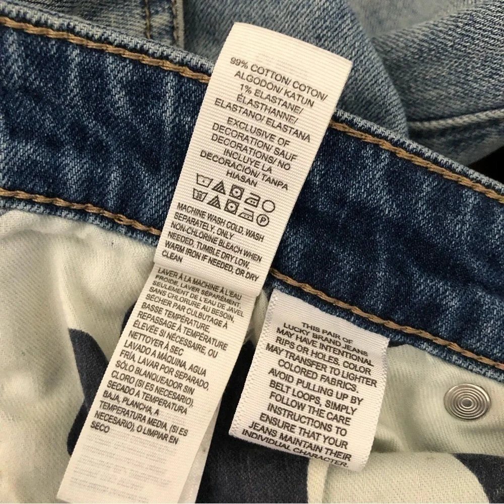 Lucky Brand Sweet Straight Distressed Jean 6/28R